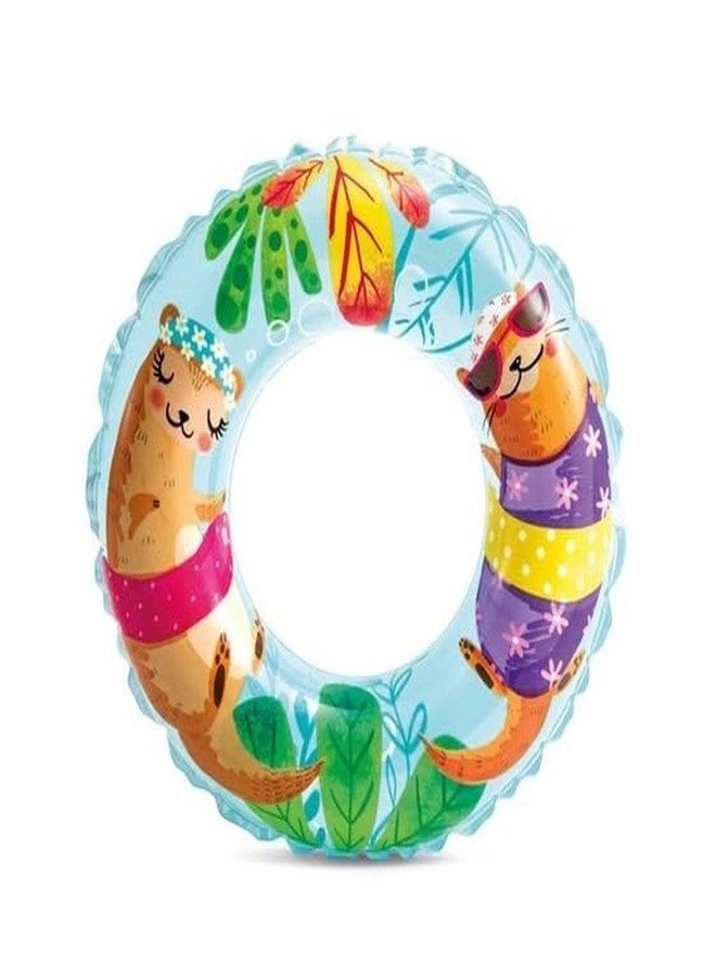 KRIDARSH Swimming Ring for Kids | Lifelong Pool Party Swimming Tube | Safe Seat Learning Float for Girls & Boys Adults | Durable Inflatable Water Ring | Pool Accessory (1 pcs)(Multi Color) - Image 1